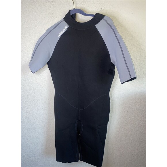 TRIBORD Decathalon Wetsuit Short Drysuit Surf Snorkel Diving Scuba suit large - Picture 1 of 7